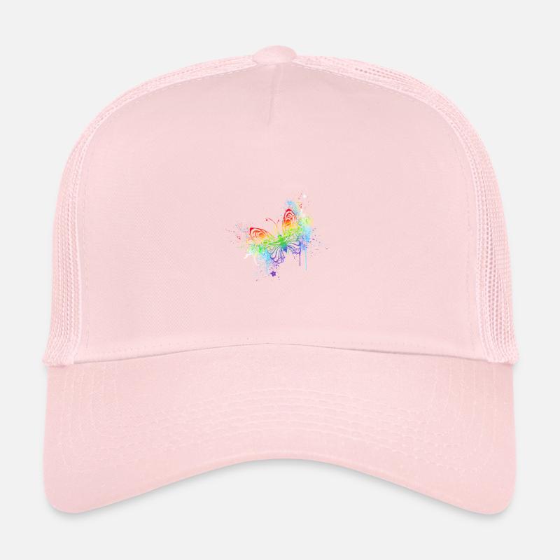 Éclaboussure de couleur papillon Casquette trucker 