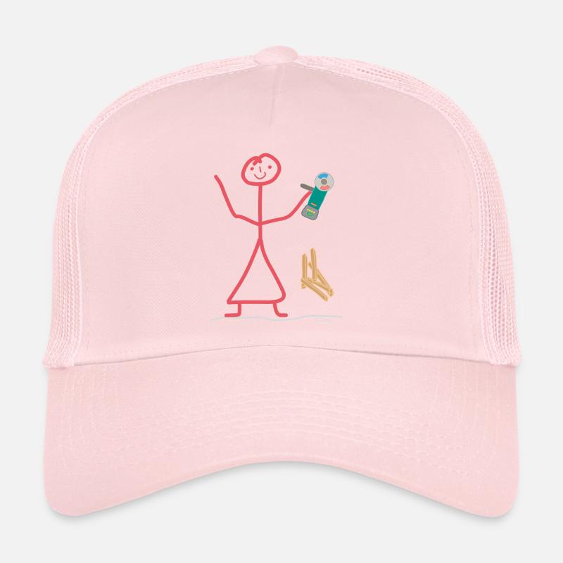 Strichmännnchen Strichmänfrau Strichfrau Casquette trucker 