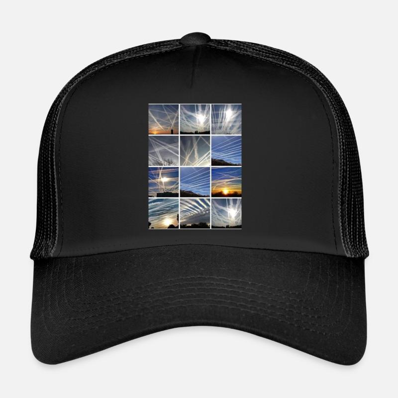 Chemtrails Clouds - Trucker Cap - black/black