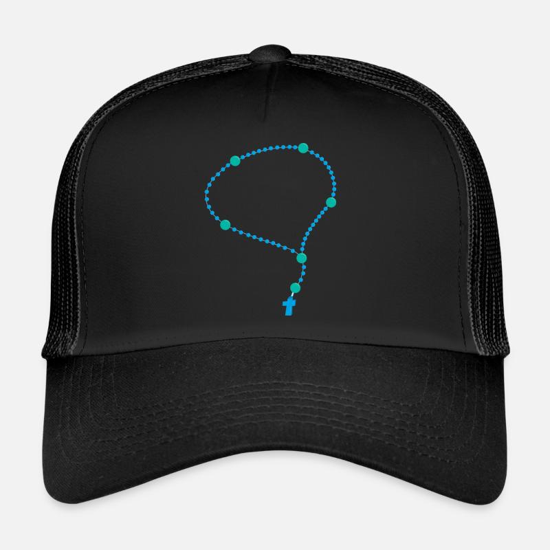 chapelet - Casquette trucker - noir/noir