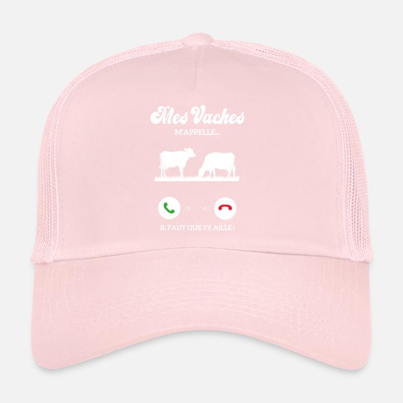 Dicton Drôle De Vache Agriculteur Mes Vaches Casquette trucker 