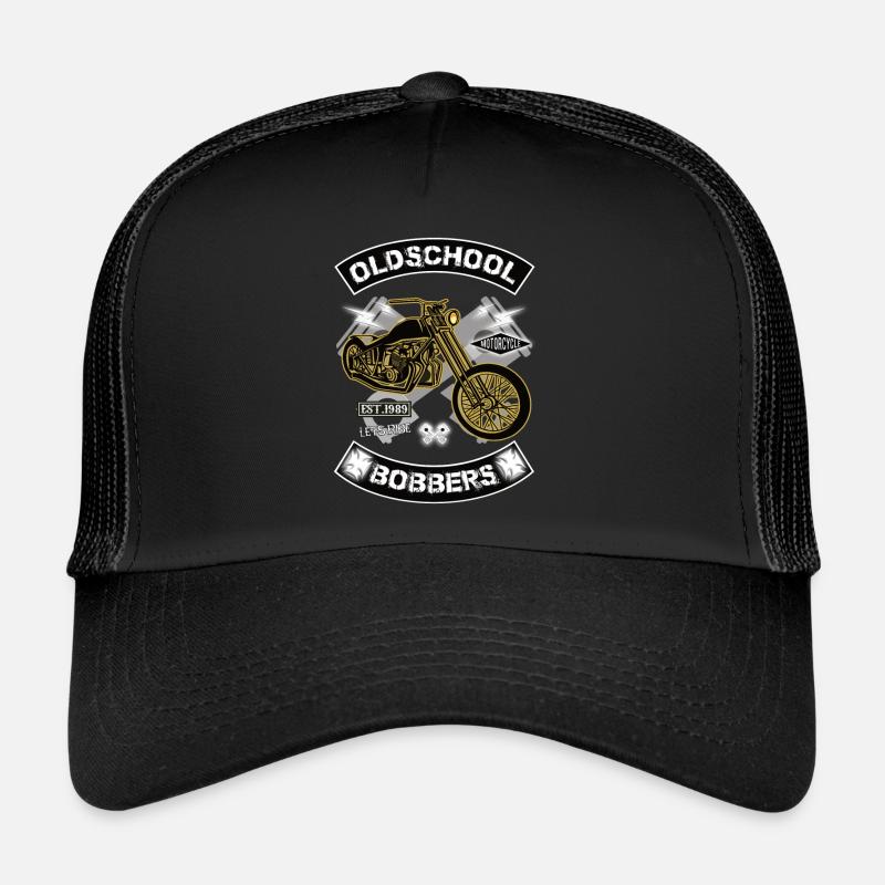 Oldschool Bobbers - Trucker Cap - Schwarz/Schwarz