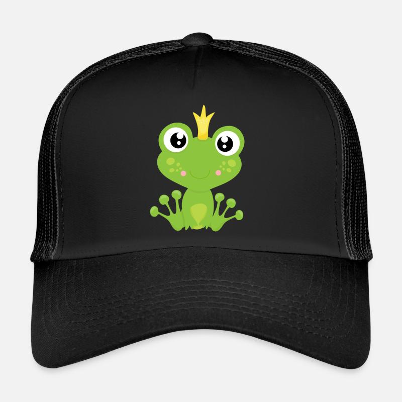 Froschkönig - Trucker Cap - Schwarz/Schwarz