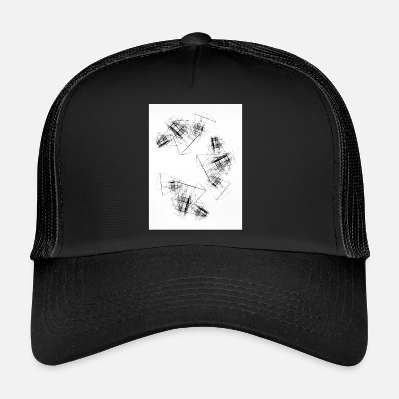 Cubes abstraits Casquette trucker 