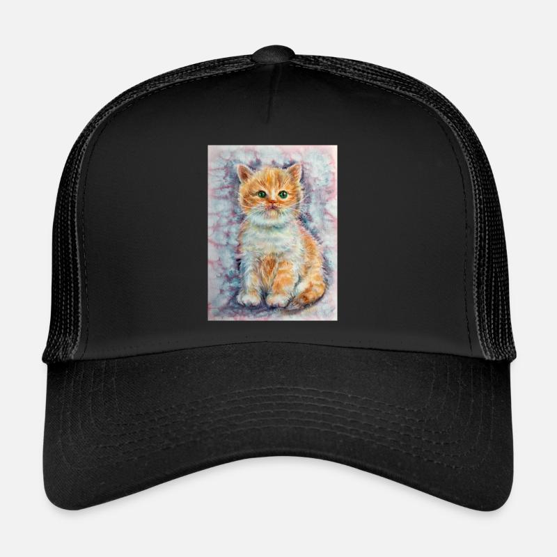 Little kitty. Kitten. - Trucker Cap - Schwarz/Schwarz