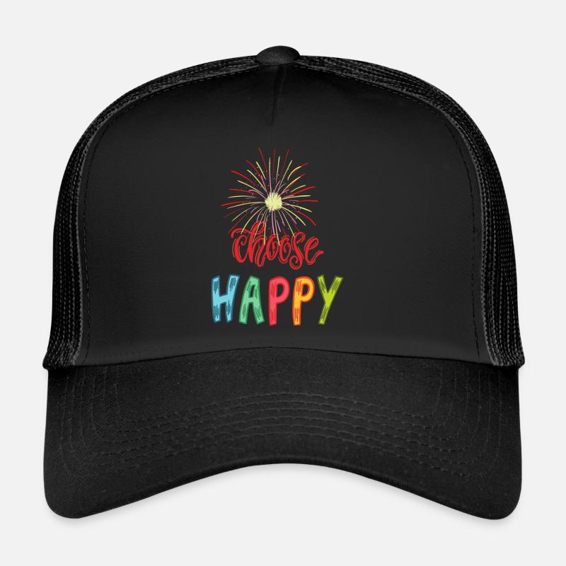 Choose Happy, glücklich wählen, glücklich sein Trucker Cap