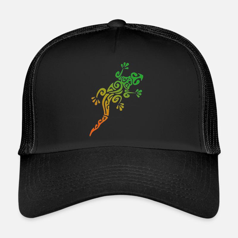 LÉZARD POLYNÉSIEN - collection tribale Casquette trucker 