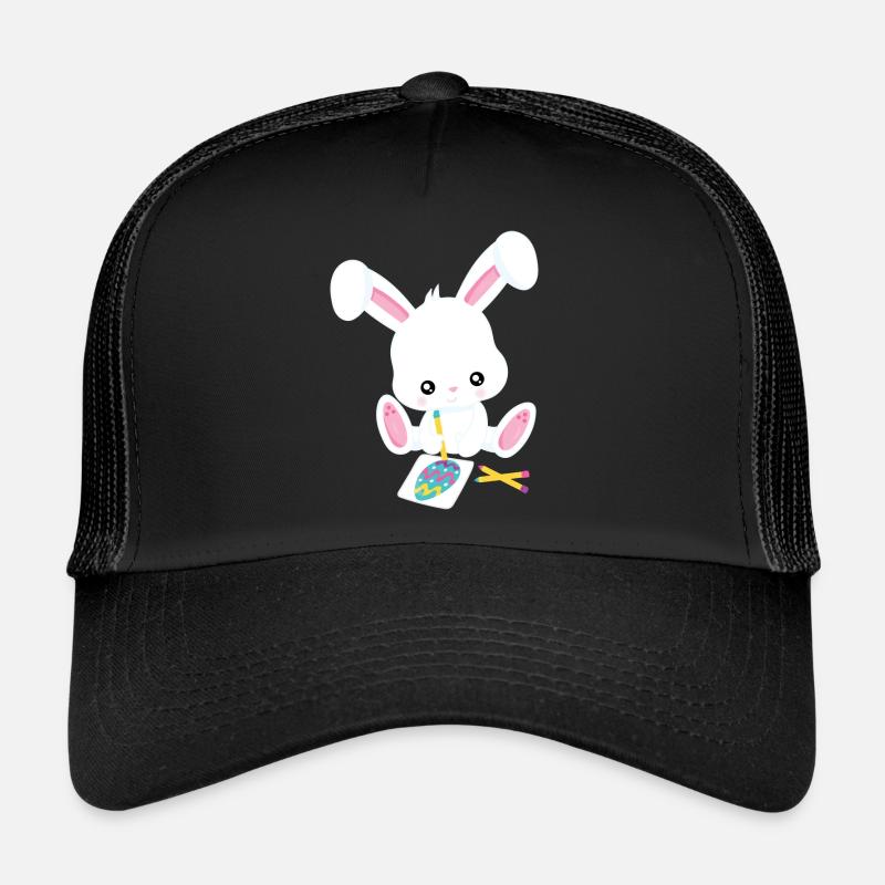 Osterhase - Trucker Cap - Schwarz/Schwarz