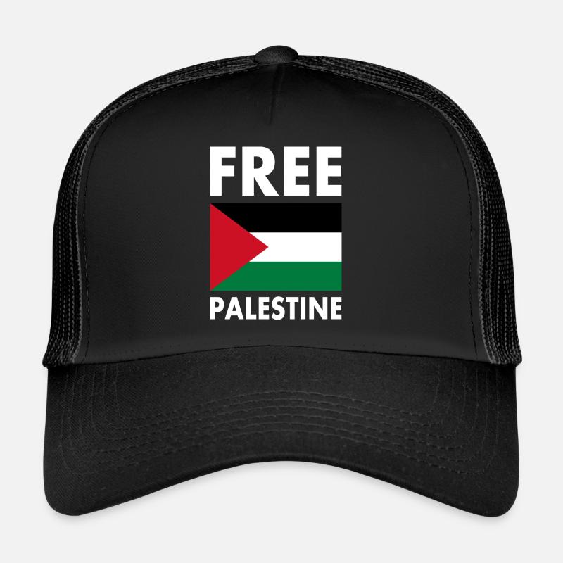 Free palestine - Trucker Cap - black/black