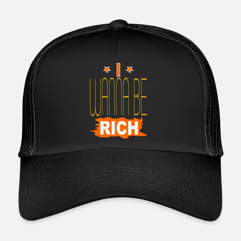 I wanna be rich Casquette trucker 