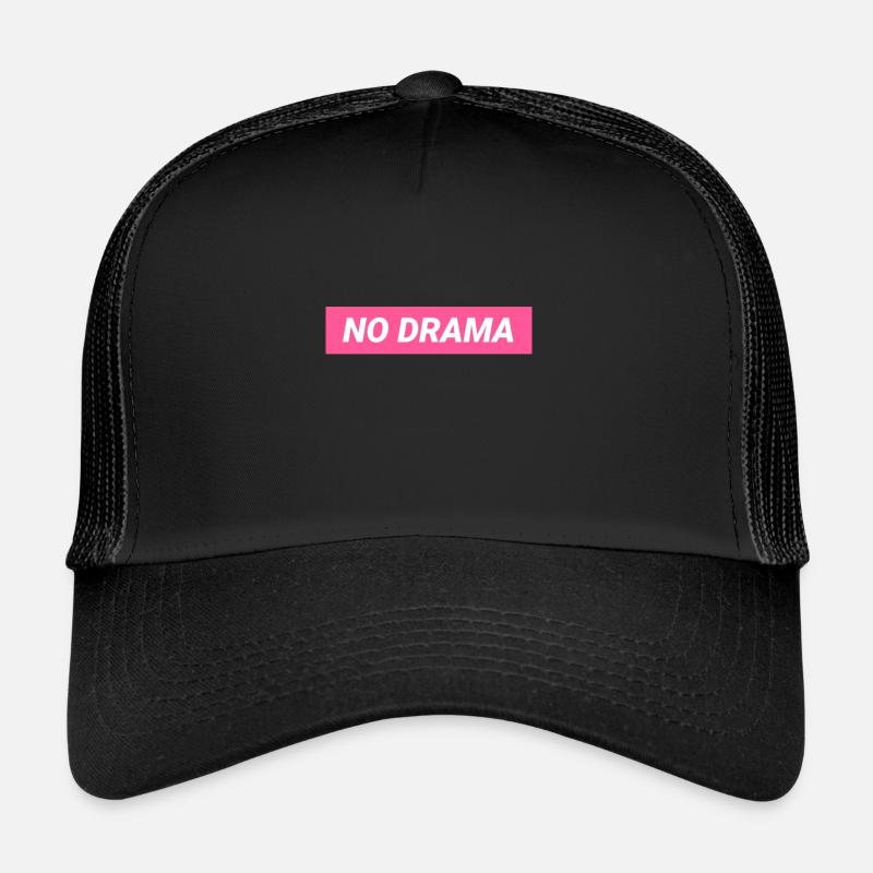 No Drama Design Rose Casquette trucker 
