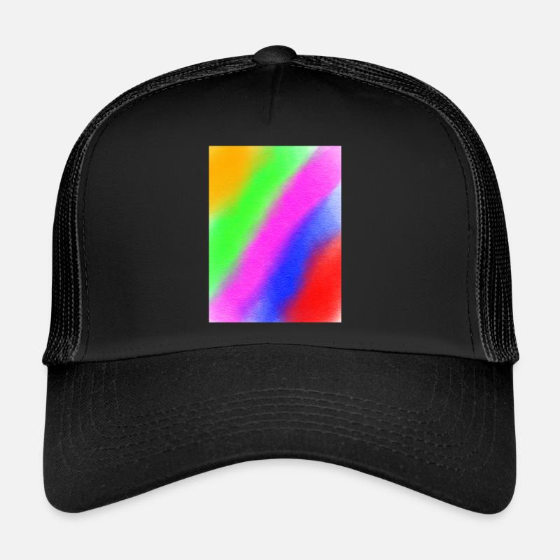 Peace and love - Trucker Cap - Schwarz/Schwarz