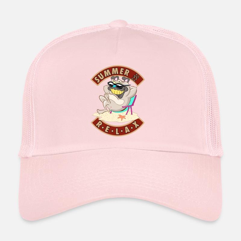 Été 2022 relaxe chien à la plage Casquette trucker 