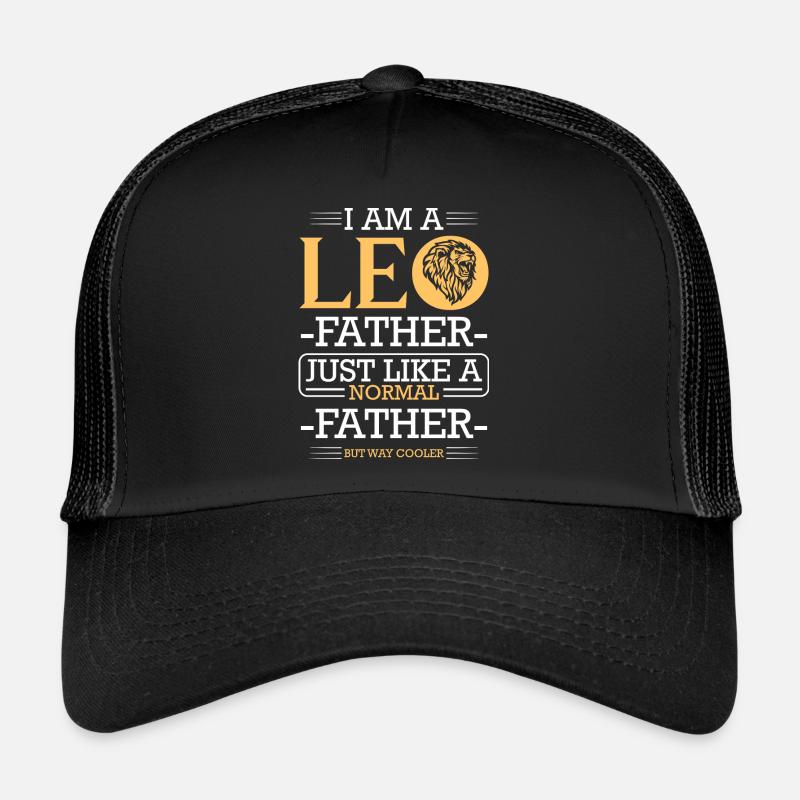 Sternzeichen Stern Glück - Trucker Cap - Schwarz/Schwarz