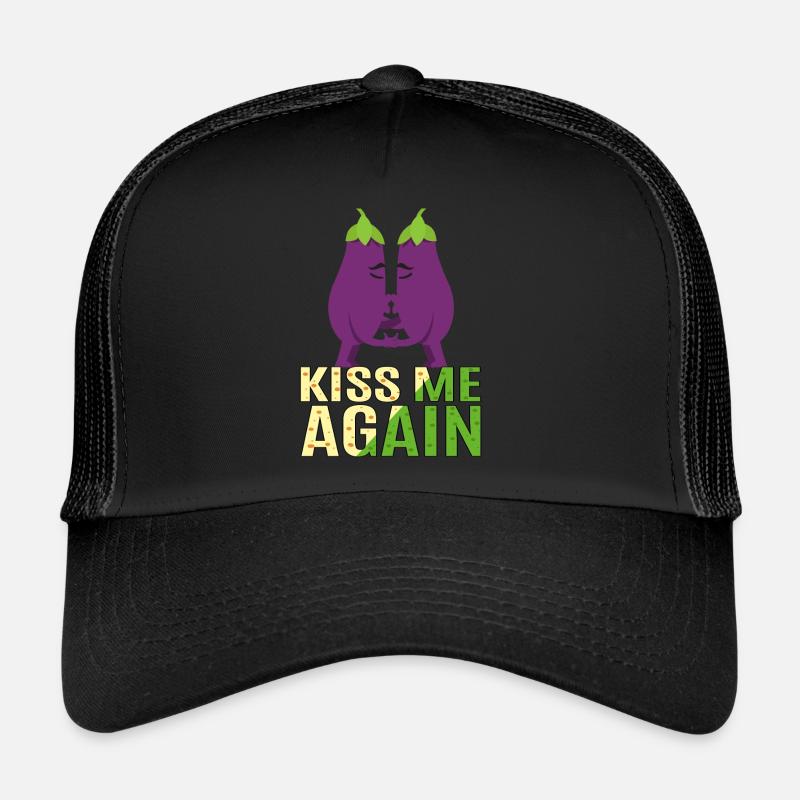 Küss Pe noch einmal. Süße Aubergine Trucker Cap