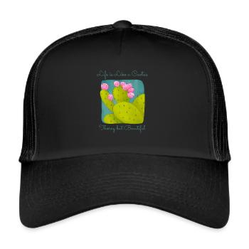 Prickly pear. Opuntie - Trucker Cap - black/black - Front