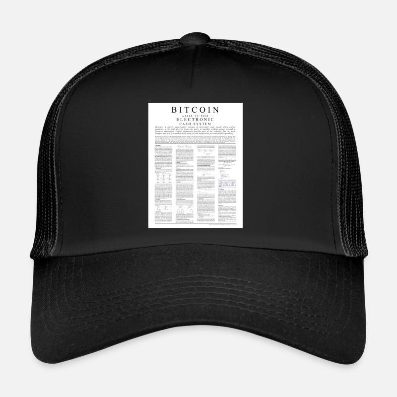 bitcoin whitepaper 1.0 Trucker Cap