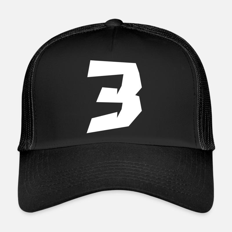 Meilleure vente Numéro 3 Casquette trucker 