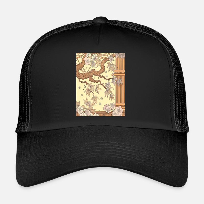 Asia - Trucker Cap - Schwarz/Schwarz