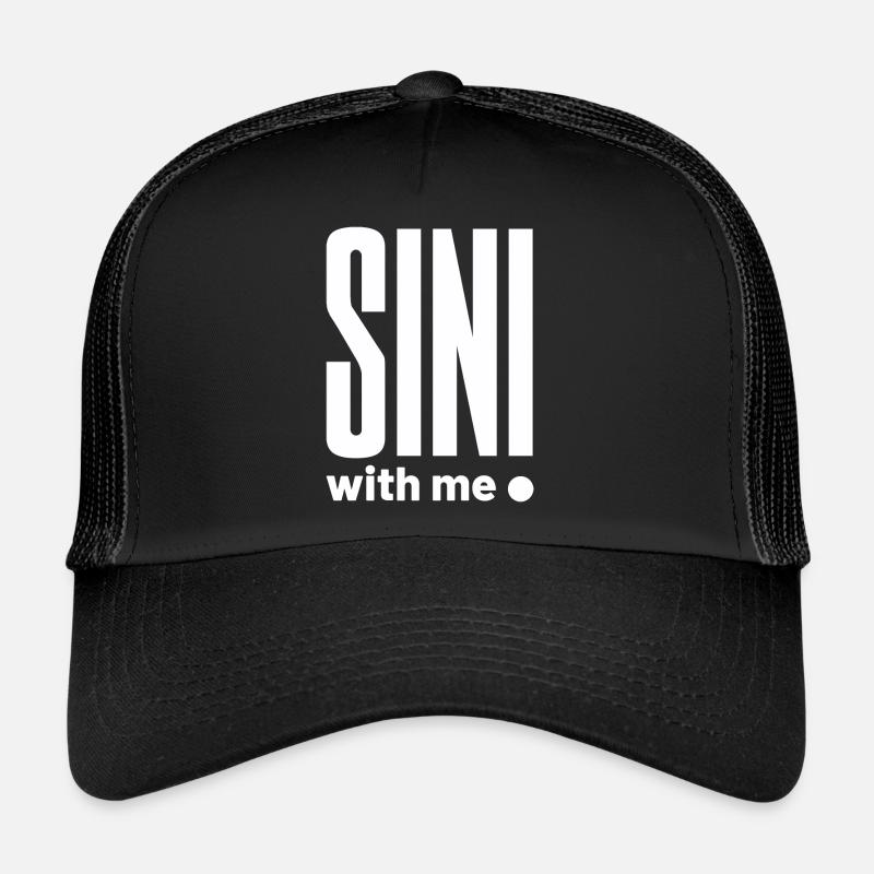 SIN avec moi blanc Casquette trucker 