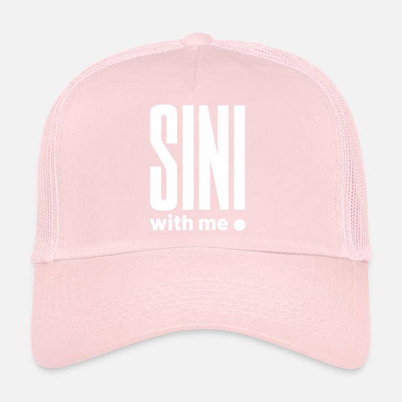 SIN avec moi blanc Casquette trucker 