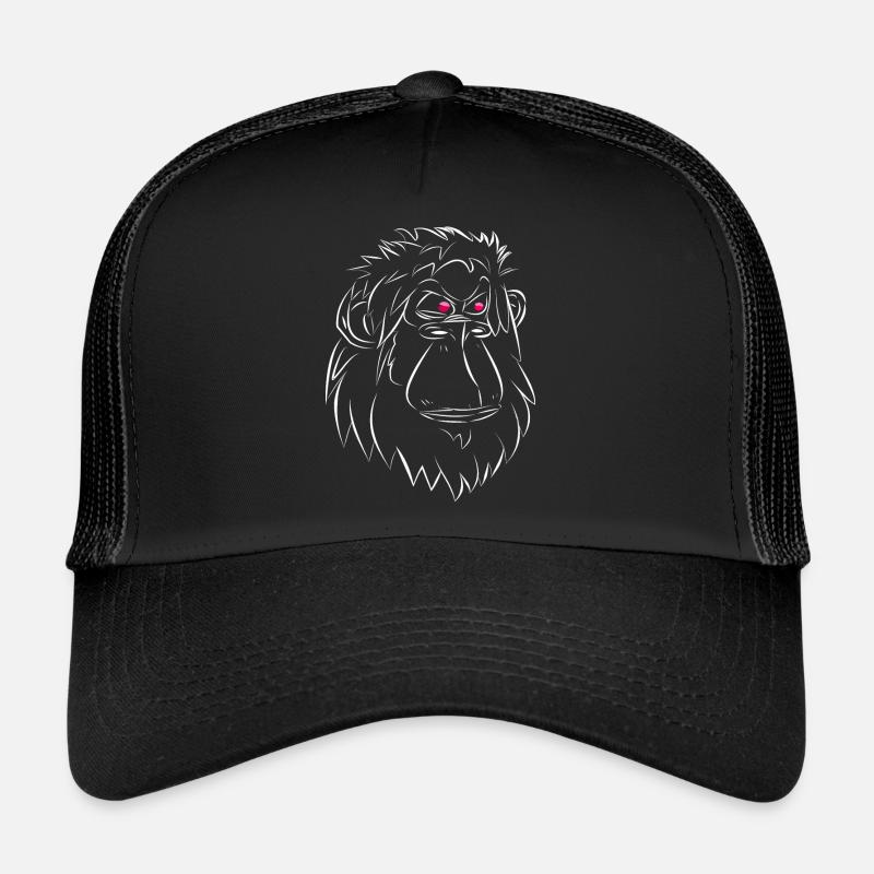 Gorilla - Trucker Cap - Schwarz/Schwarz