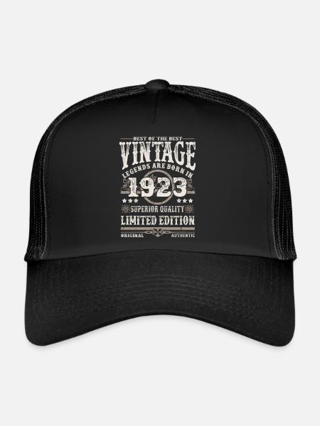Legenden werden 1923 geboren - Trucker Cap - Schwarz/Schwarz