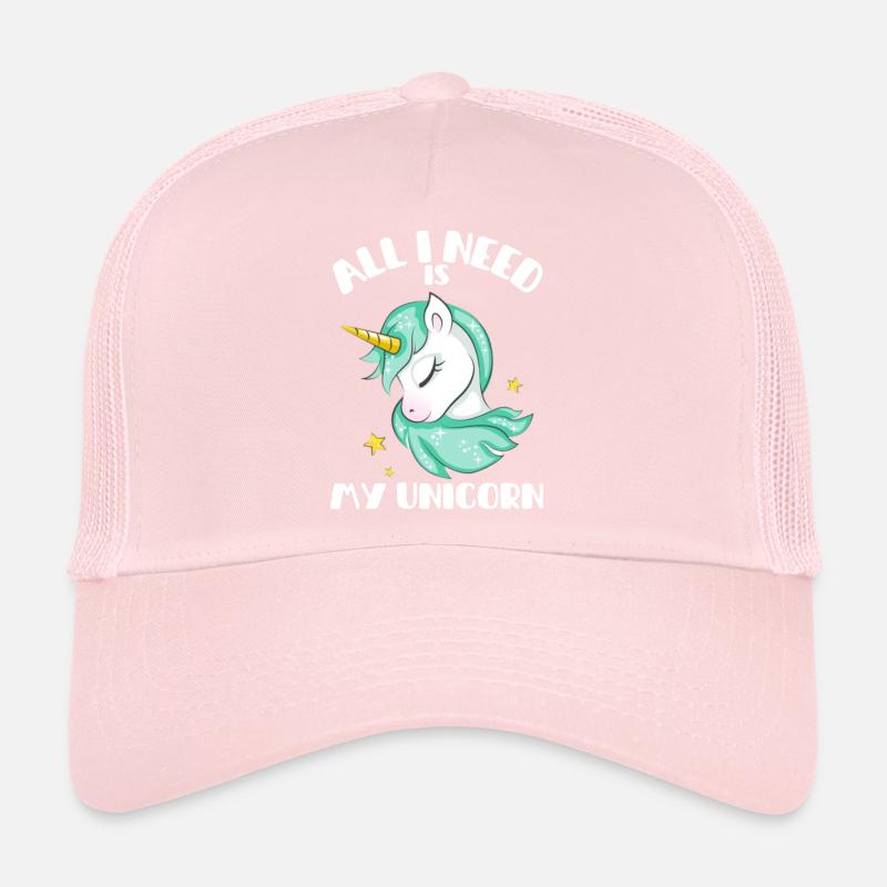 Tout ce dont j’ai besoin, c’est de mon Unicorn Einhorn Design Casquette trucker 