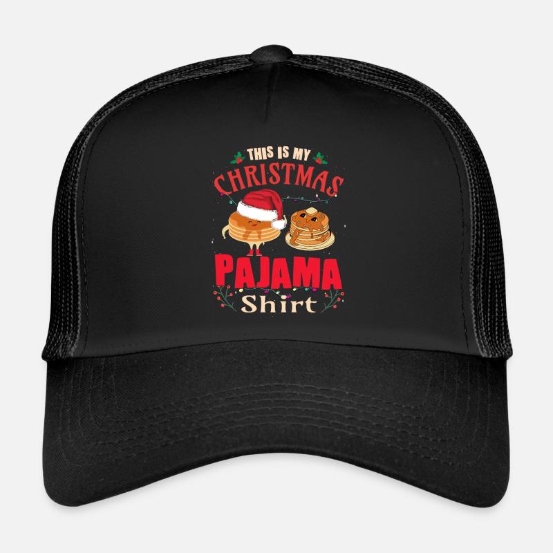 Crêpes de Noël Pyjama de Noël Casquette trucker 