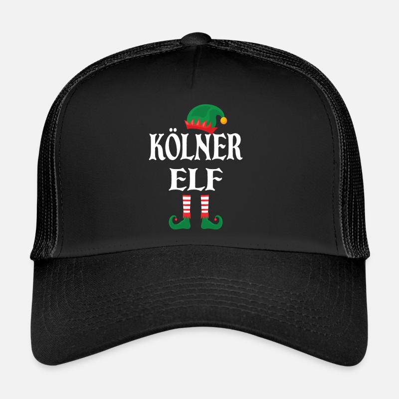 Kölner Elf - Trucker Cap - Schwarz/Schwarz