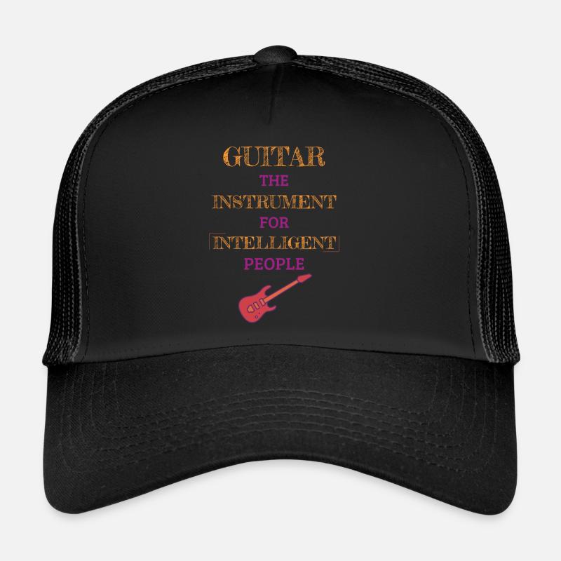 Guitar Instrument For Intelligent People Tiger Trucker Cap