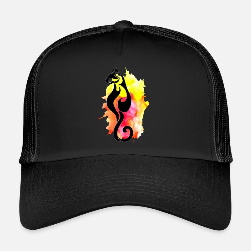 Aquarell Katze Trucker Cap
