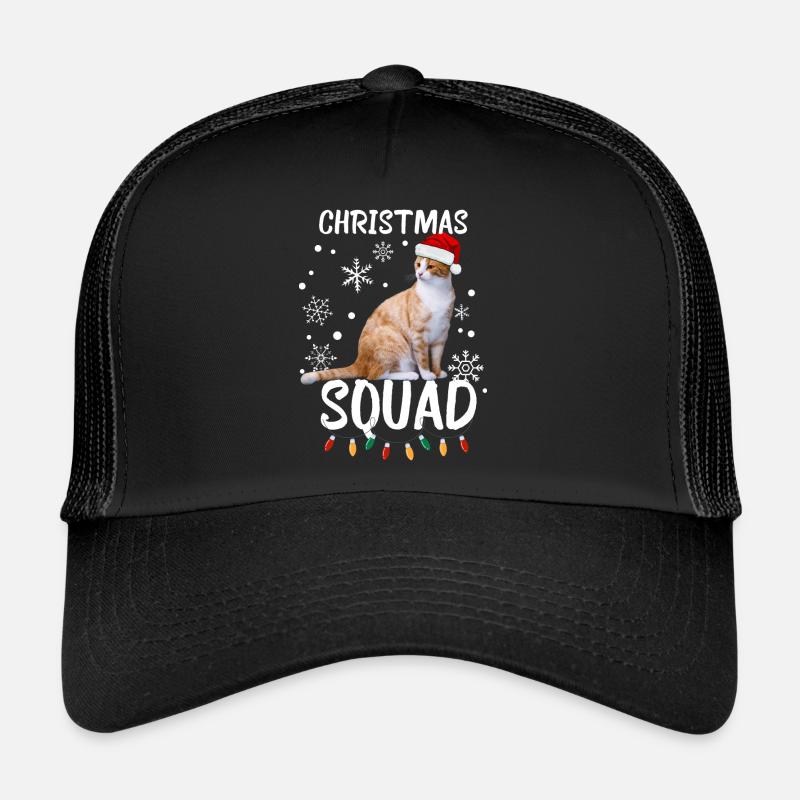 Escouade de Noël. Noël du chat Casquette trucker 
