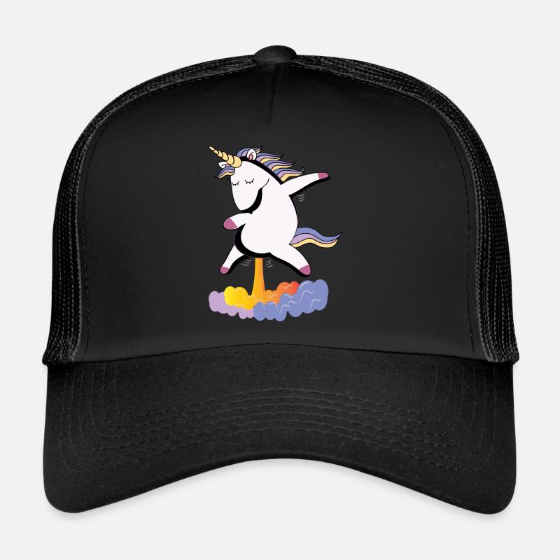 Pupshorn - d’une licorne peut pupsen - Casquette trucker  - noir/noir