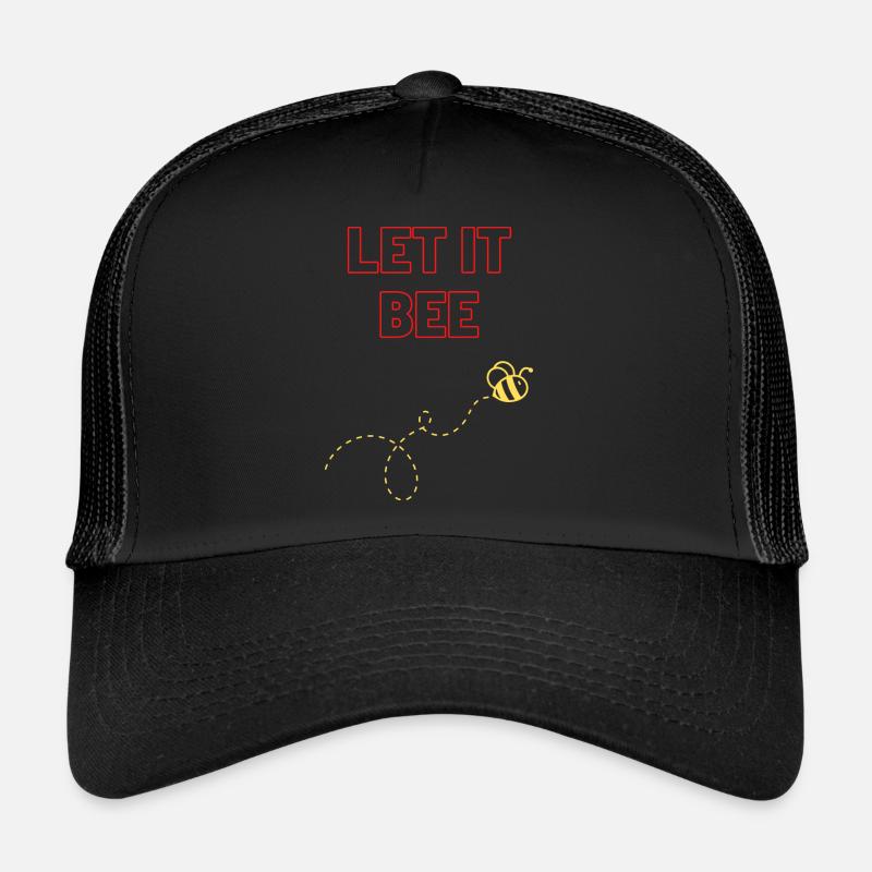 Let it bee - Trucker Cap - Schwarz/Schwarz