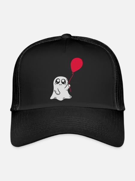 Conception de la bande dessinée Balloon Spirit - Casquette trucker  - noir/noir - Devant