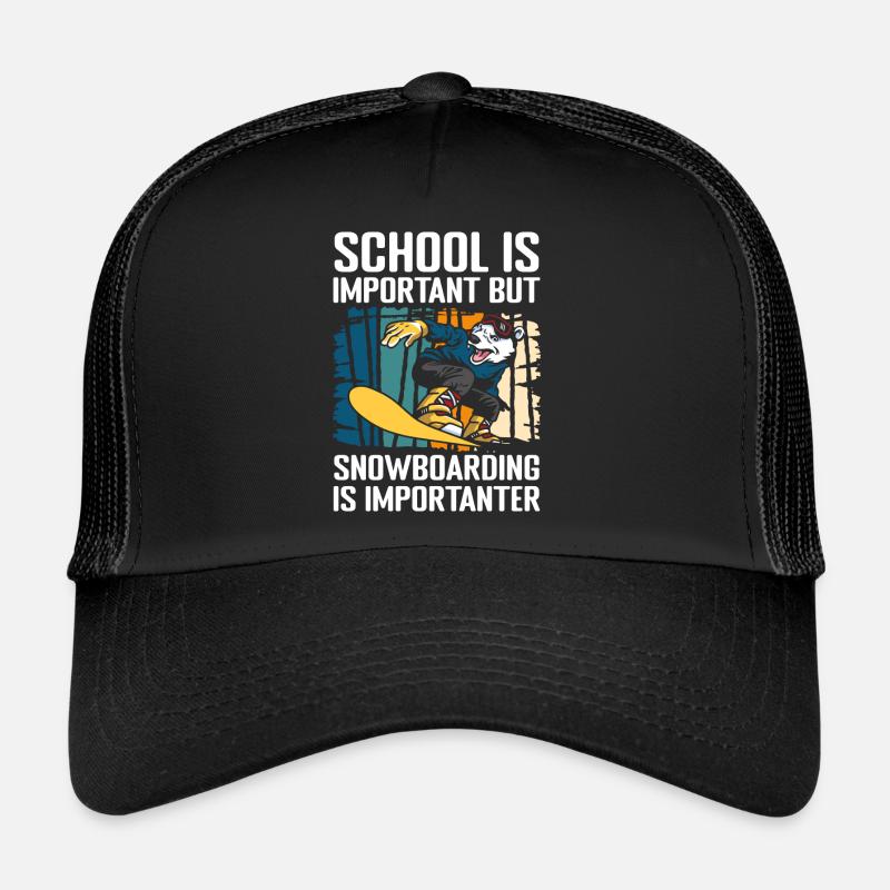 Snowboarder Hobby Snow Mountain Trucker Cap