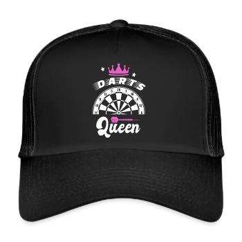 Joueuse de fléchettes féminines - Casquette trucker  - noir/noir - Devant