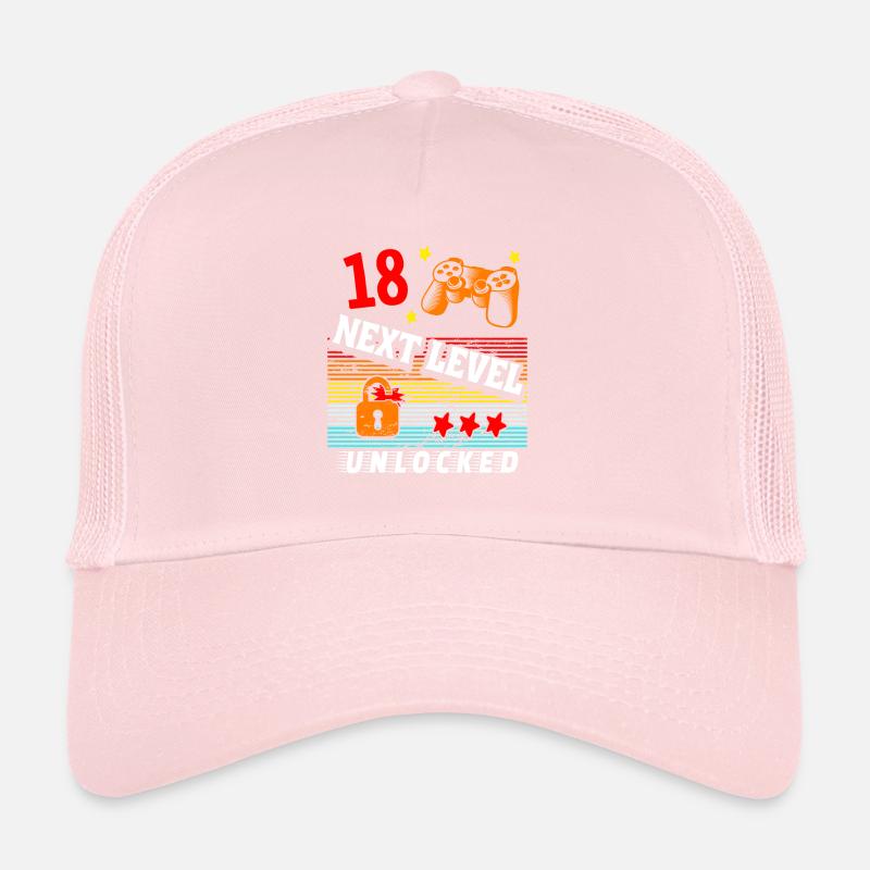 18. Geburtstag Level freigeschaltet Trucker Cap