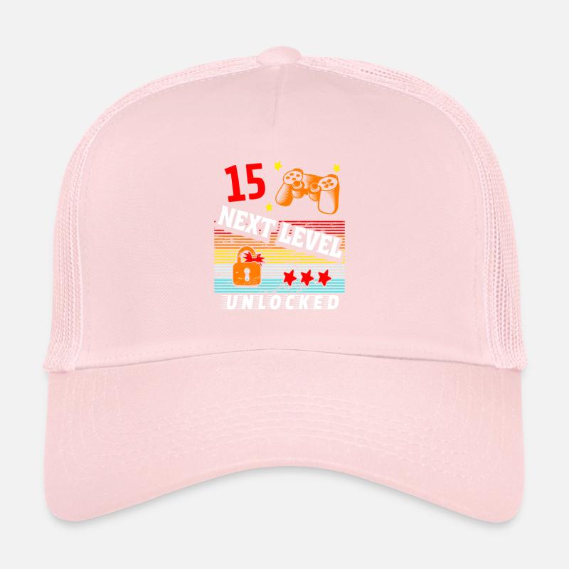 15th Birthday Level Unlocked Trucker Cap