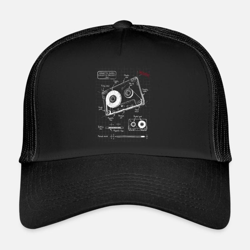 Audio cassette plan Trucker Cap