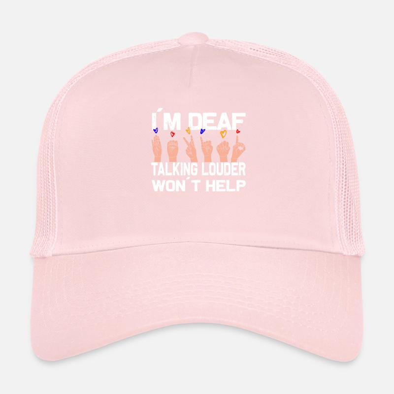 Troubles auditifs Langage de procréation sourd Casquette trucker 