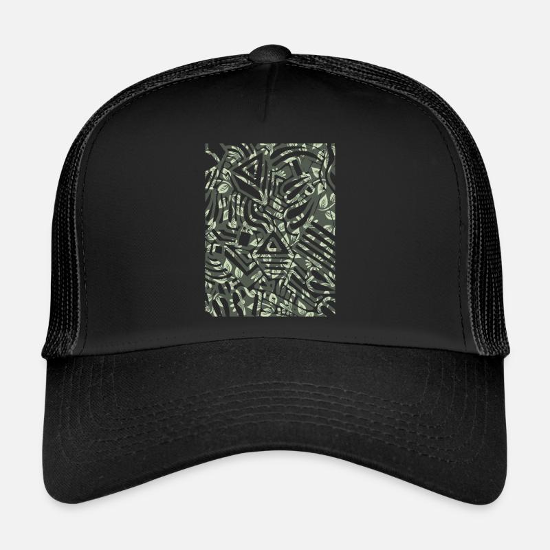 Geometric Print Trucker Cap