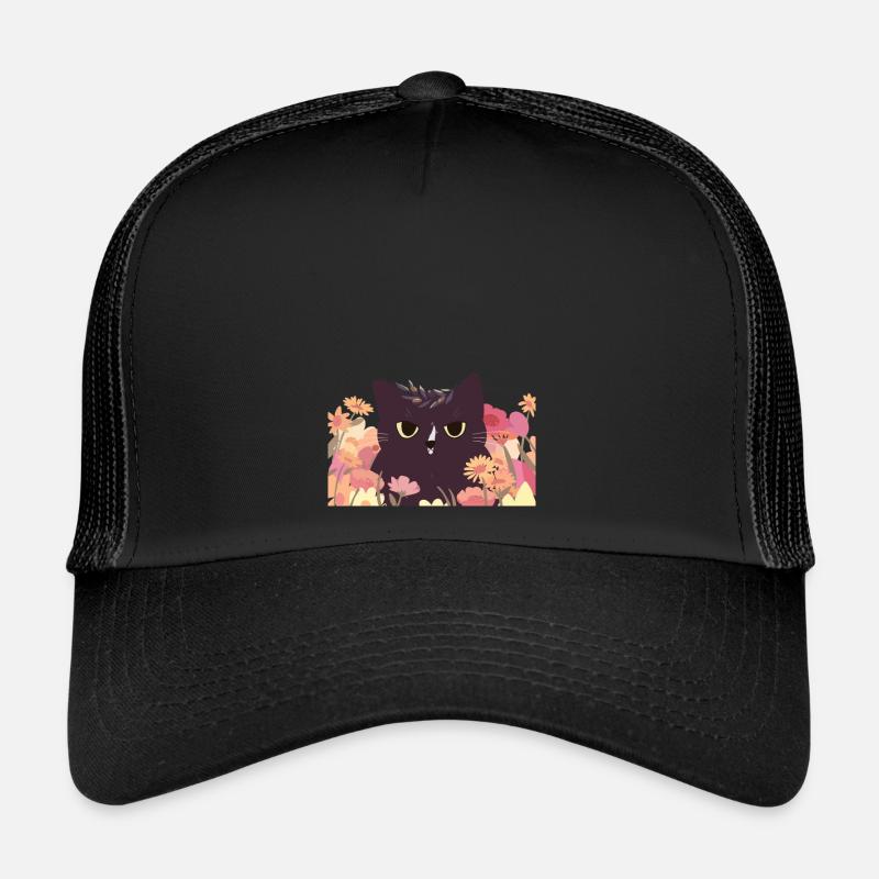 Cat - Trucker Cap - black/black