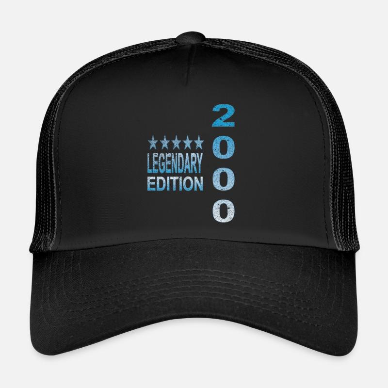 Édition légendaire 2000 - Casquette trucker  - noir/noir