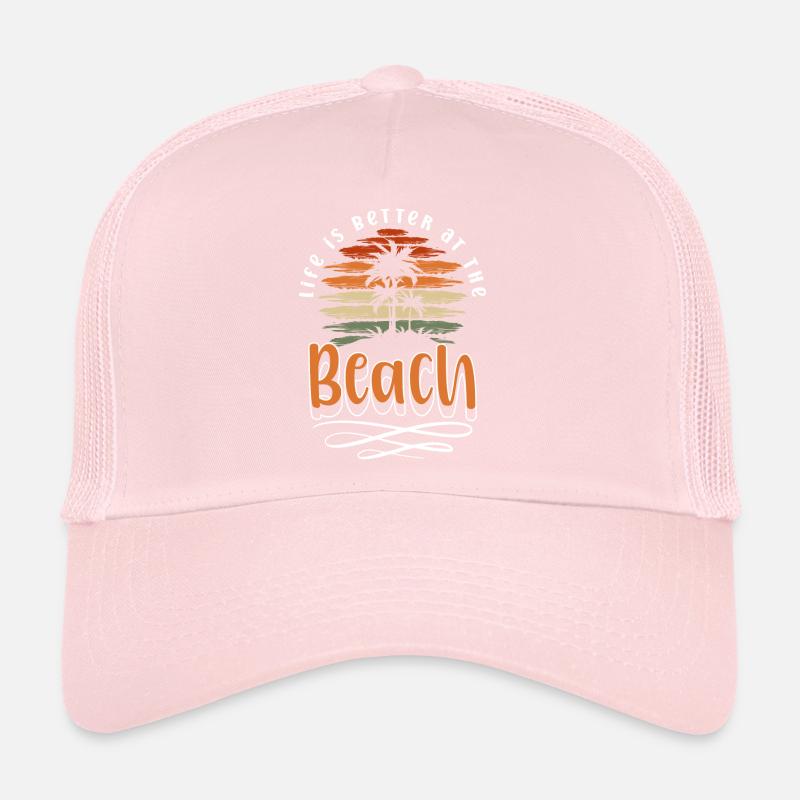 Beach Sun Surfing Sand Trucker Cap
