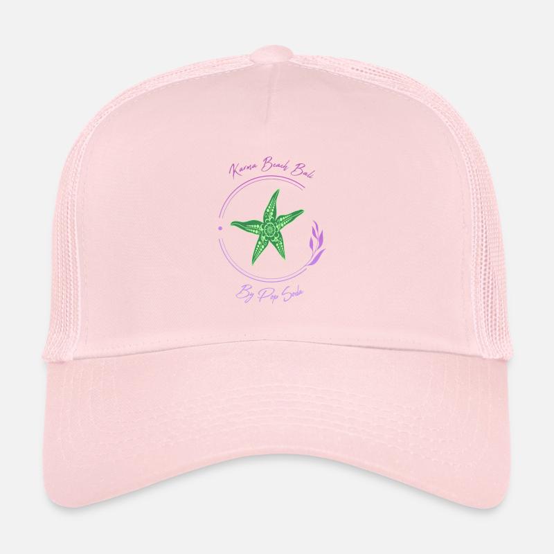 Karma Beach starfish violet jaune Casquette trucker 