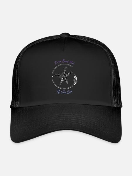 Karma Beach starfish purple blue - Trucker Cap - black/black - Front