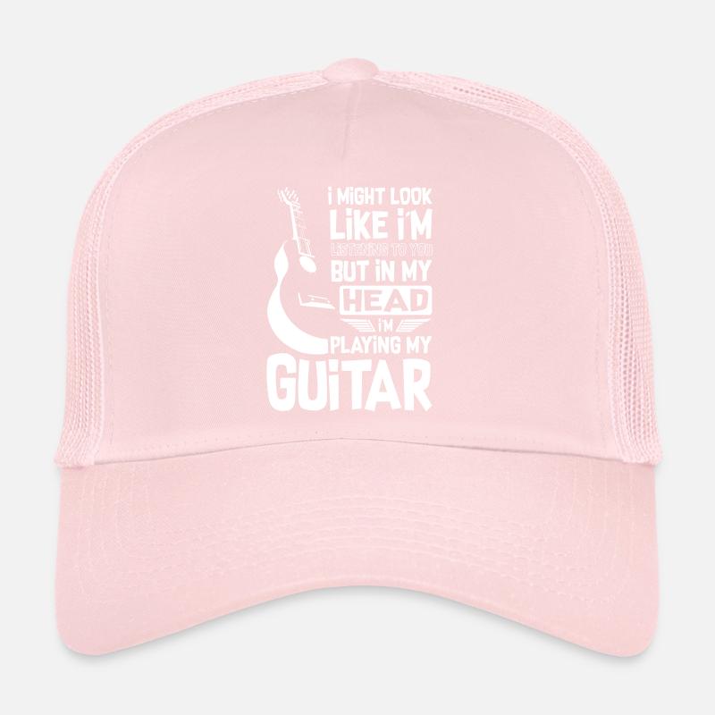 Funny Guitar player Trucker Cap