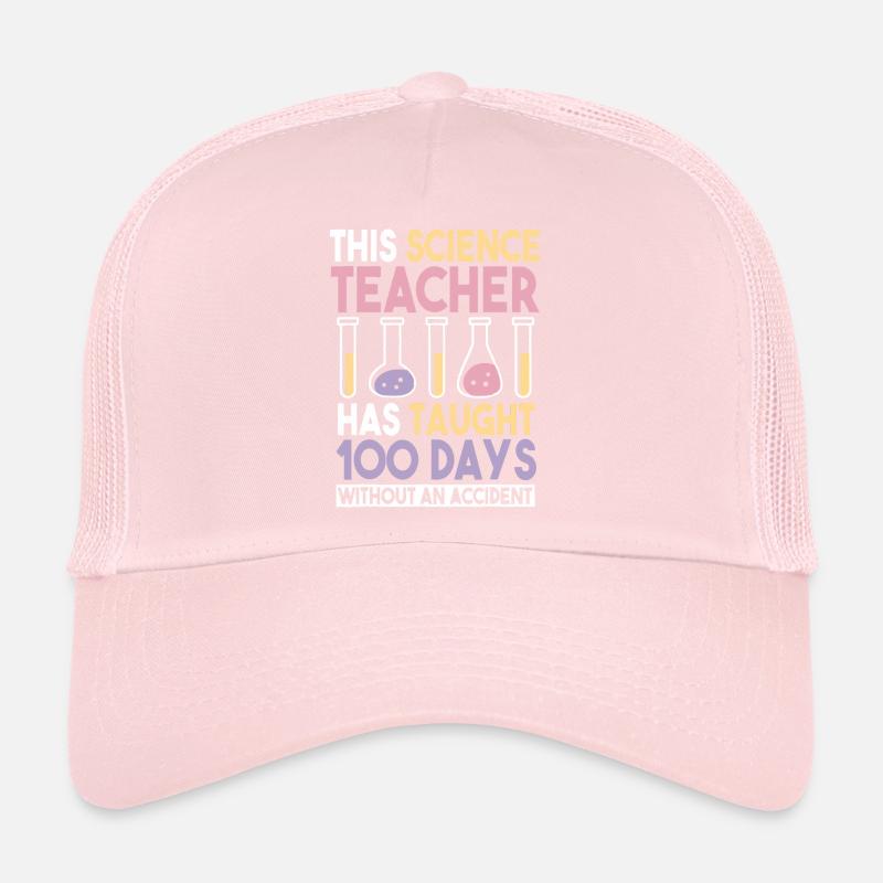 100 jours d’accomplissement d’un enseignant de sciences sécuritaires Casquette trucker 